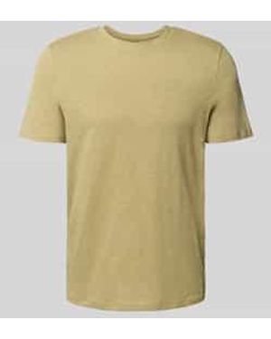 Mcneal Regular Fit T-Shirt Met Ronde Hals - Geel