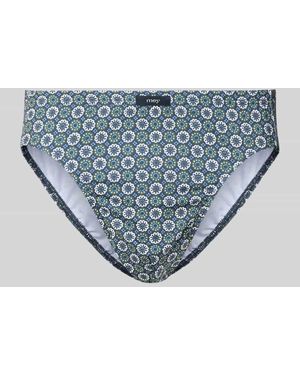Mey Slip mit Label-Detail - Blau