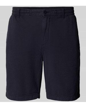 GANT Regular Fit Shorts Mit Strukturmuster - Blau