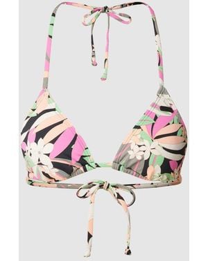 Roxy Bikini-Oberteil mit Allover-Muster - Weiß