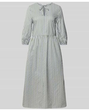 Marc O' Polo Tailliertes Freizeitkleid aus reiner Baumwolle - Grau