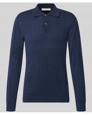 SELECTED Regular Fit Poloshirt aus reiner Baumwolle Modell 'TORINO' - Blau