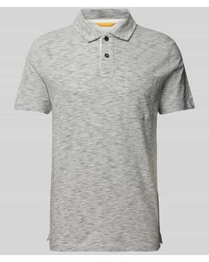 Camel Active Regular Fit Poloshirt mit Brusttasche - Grau