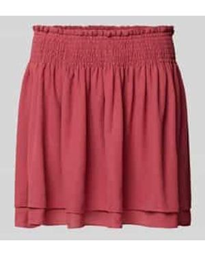 Essentiel Antwerp Minirok Met Crêpe-Structuur, Model 'Ismile' - Rood
