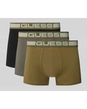 Guess Boxershort Met Elastische Band Met Logo - Groen