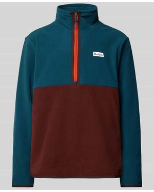 COTOPAXI Sweatshirt mit Stehkragen Modell 'Amado' - Blau