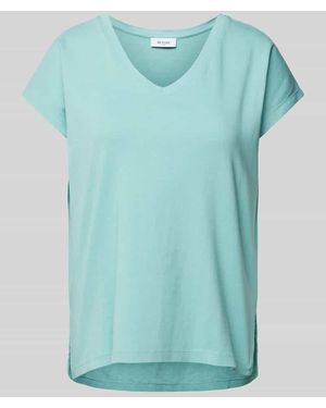 Be Pure Dutch T-Shirt Mit V-Ausschnitt - Blau