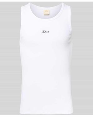 BLKVIS Tanktop mit Label-Stitching - Weiß