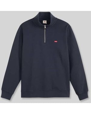 Levi's Relaxed Fit Troyer aus reiner Baumwolle - Blau