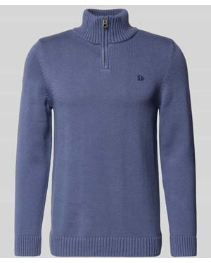 Superdry Slim Fit Pullover in Strick-Optik - Blau