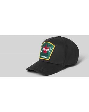 DSquared² Basecap aus reiner Baumwolle - Schwarz