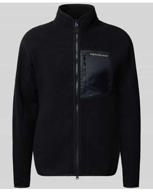 Peak Performance Fleecejacke mit Zweiwege-Reißverschluss Modell 'NatureRush' - Blau