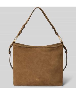 Abro⁺ Crossbody Bag aus echtem Leder mit Logo-Detail - Braun