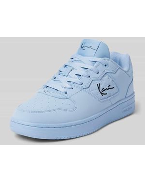 Karlkani Sneaker mit Label-Stitching - Blau