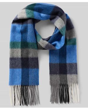Ascot Schal aus Woll-Kaschmir-Mix - Blau