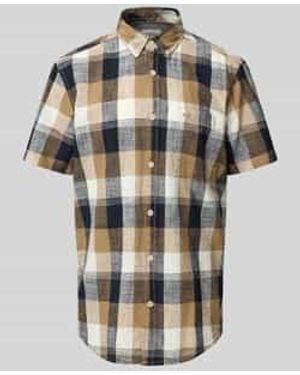 Camel Active Regular Fit Vrijetijdsoverhemd Met Button-downkraag - Metallic