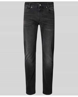 M·a·c Straight Fit Jeans im 5-Pocket-Design Modell 'ARNE PIPE' - Grau
