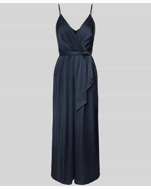 Jake*s Jumpsuit mit Bindegürtel - Blau