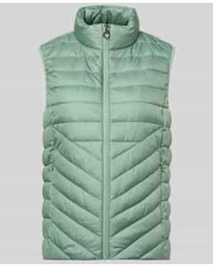 S.oliver Regular Fit Gewatteerde Bodywarmer Met Ritszakken - Groen