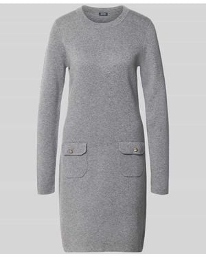 Joop! Figurbetontes Freizeitkleid mit Viskose-Woll-Kaschmir-Anteil Modell '264KN32Kasta' - Grau