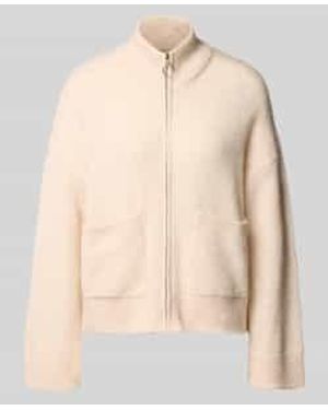 SELECTED Cardigan Met Deelbare Ritssluiting - Naturel