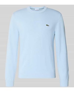 Lacoste Regular Fit Pullover aus Baumwoll-Mix - Blau