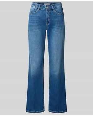 M·a·c Straight Fit Jeans aus Baumwoll-Mix im 5-Pocket-Design - Blau