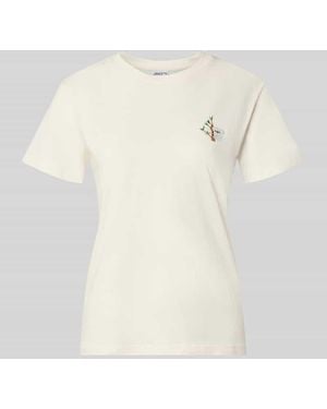 Jake*s Regular Fit T-Shirt aus reiner Baumwolle - Natur