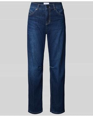 ANGELS Barrel Jeans aus Baumwoll-Mix Modell 'Evy' - Blau