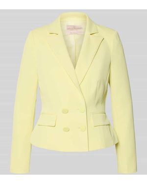Rinascimento Blazer mit Reverskragen und doppelreihigem Knopfverschluss - Gelb