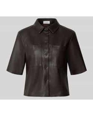 Opus Blouses Korte Mouw - Zwart