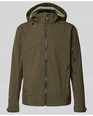 Icepeak Regular Fit Jack Met Capuchon Model 'Barmstedt' - Groen