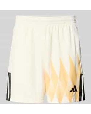 adidas Regular Fit Sweatshorts Met Structuurpatroon - Naturel