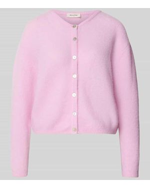 American Vintage Strickjacke mit Woll-Anteil Modell 'VITOW' - Pink