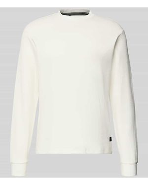 Replay Sweatshirt mit Stehkragen - Weiß