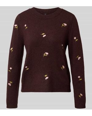ONLY Regular Fit Pullover mit Woll-Anteil Modell 'SHINE' - Braun