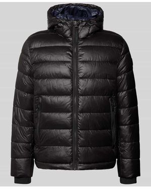 Strellson Regular Fit Steppjacke mit Storm Cuffs Modell 'BAVENO' - Schwarz