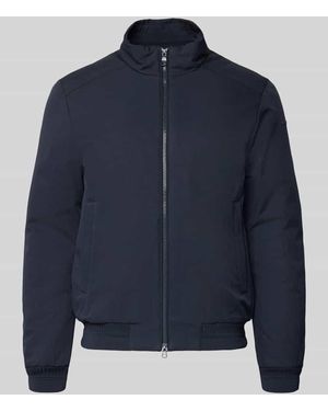 Geox Regular Fit Blouson mit Zweiwege-Reißverschluss - Blau