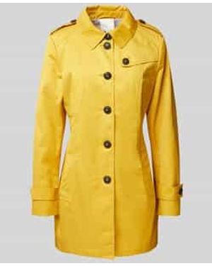 Fuchs & Schmitt Trenchcoat Met Strookzakken - Geel