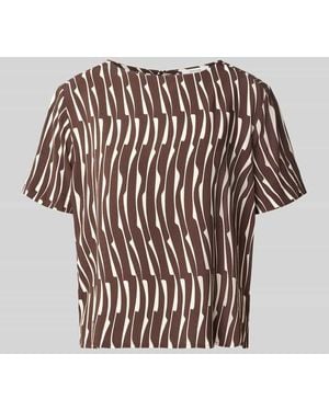 Opus Regular Fit Bluse aus Viskose Modell 'Ferona bamboo' - Weiß