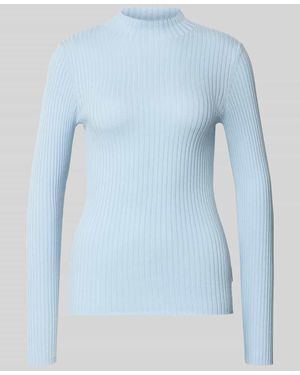 ARMEDANGELS Slim Fit Pullover aus reiner Baumwolle Modell 'ALAANIA' - Blau
