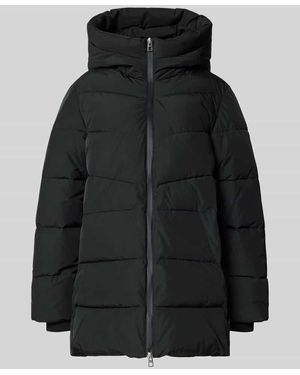 Mango Steppmantel mit Zweiwege-Reißverschluss Modell 'TOKYO' - Schwarz