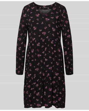 Zero Minikleid aus Viskose mit V-Ausschnitt - Schwarz