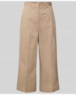 Tommy Hilfiger Weite Hose aus Baumwoll-Lyocell-Mix - Natur