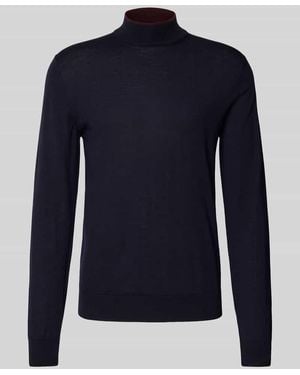 Cruna Strickpullover aus reiner Wolle - Blau