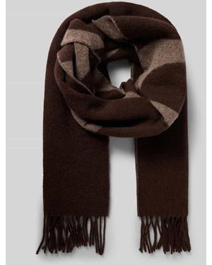 Lala Berlin Schal mit Fransen Modell 'Lala Scarf 4' - Schwarz