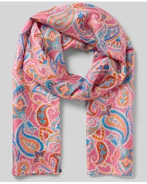 Codello Seidenschal mit Allover-Paisley-Print Modell 'PONGÉ' - Rot