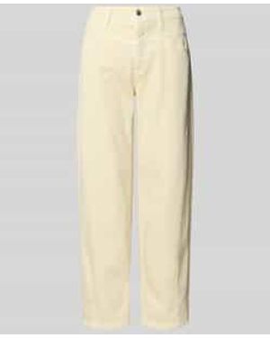 Cambio Loose Fit Jeans Met Steekzakken Model 'Elin' - Naturel