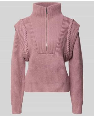 Cph Muse Regular Fit Strickpullover mit Woll-Anteil Modell 'YARI' - Pink