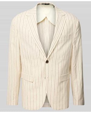 SELECTED Regular Fit Sakko Aus Leinen-Baumwoll-Mix Modell 'Henley' - Natur
